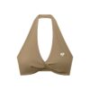 **BEST SELLER** Women's Pleated Halter Sports Bra